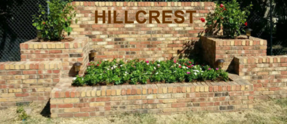 Hillcrest Brick Sign