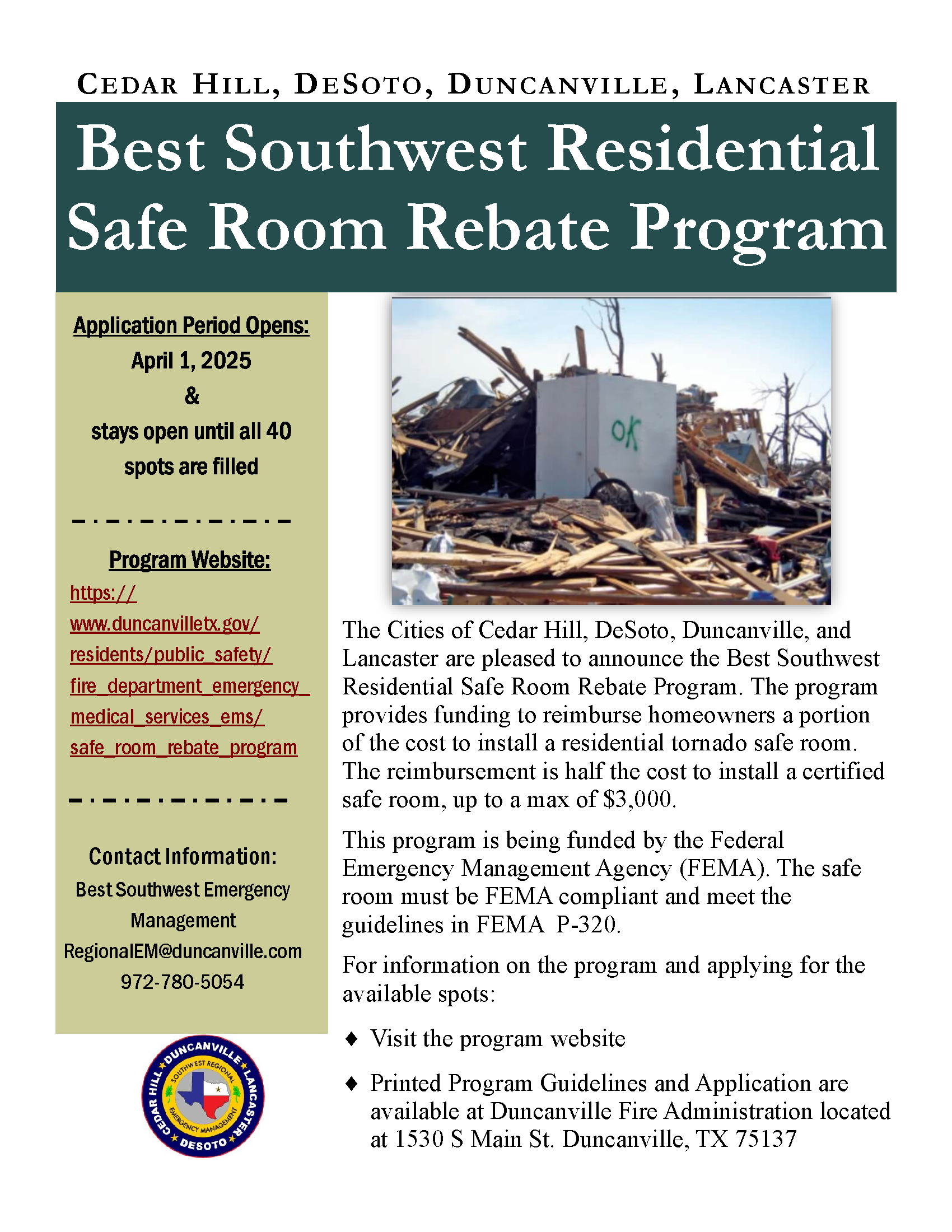 Program Flyer for Public-Ongoing