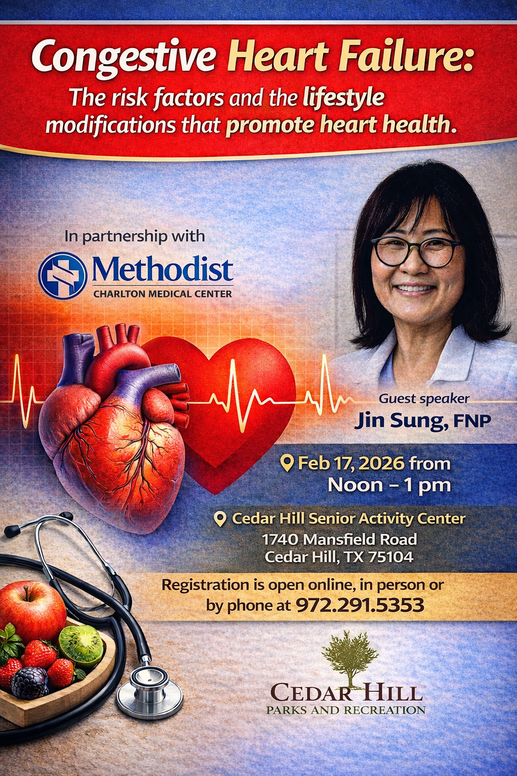 Congestive heart failure event flyer